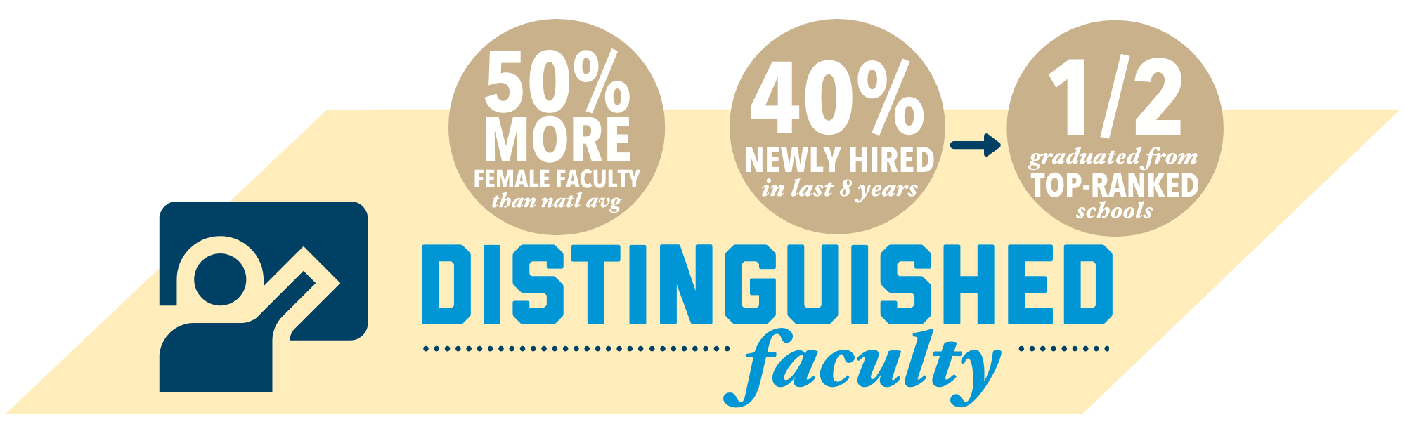 distinguished faculty infographic
